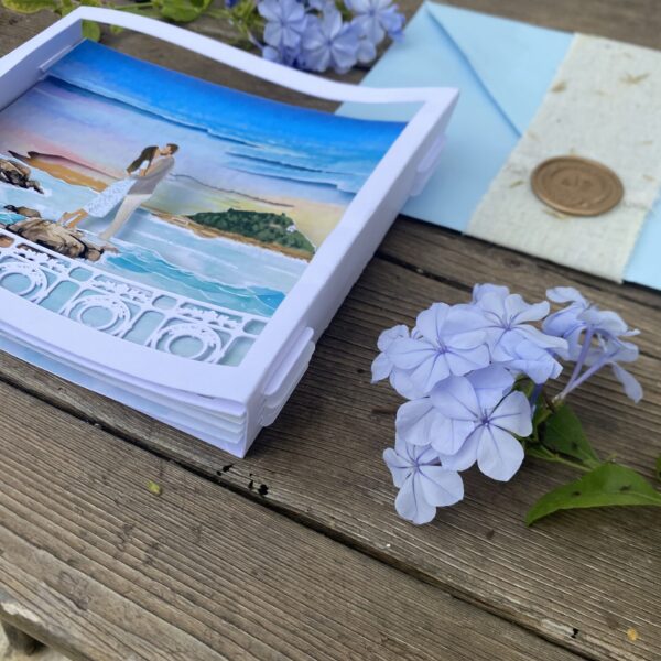 Invitaciones de boda en acuarela personalizadas