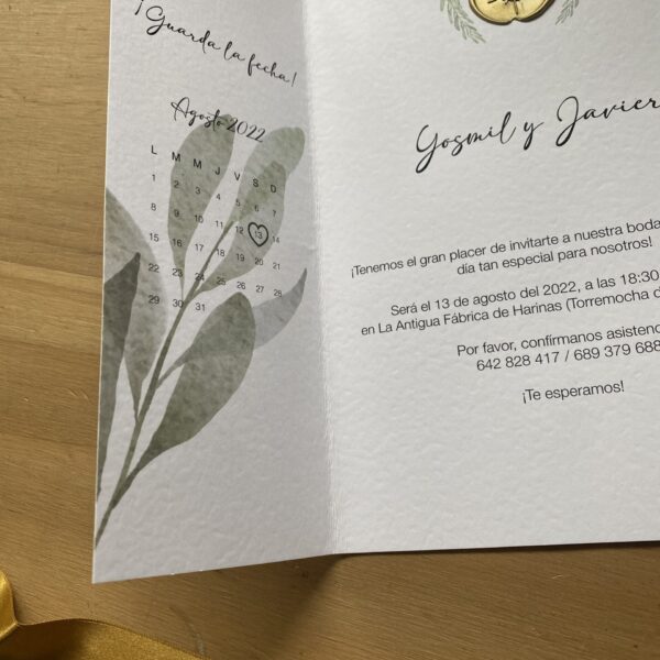 Invitaciones de boda hechas a medida