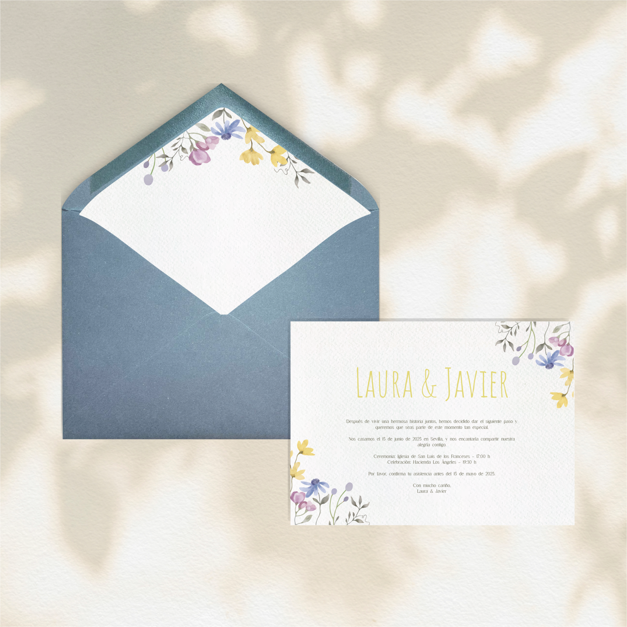 Invitación Lormain - Invitaciones de boda prediseñadas