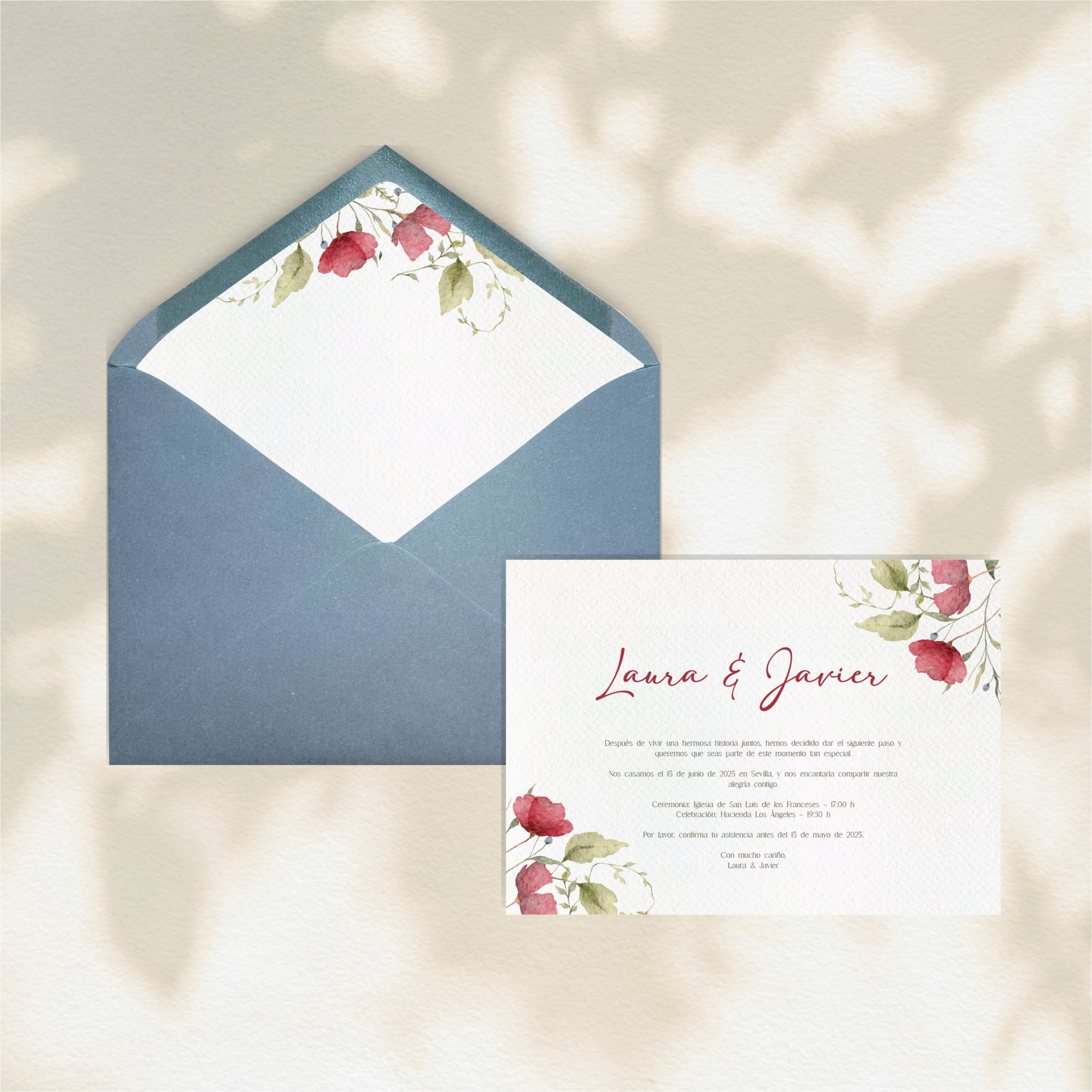 Invitación Beaumont - Invitaciones de boda prediseñadas