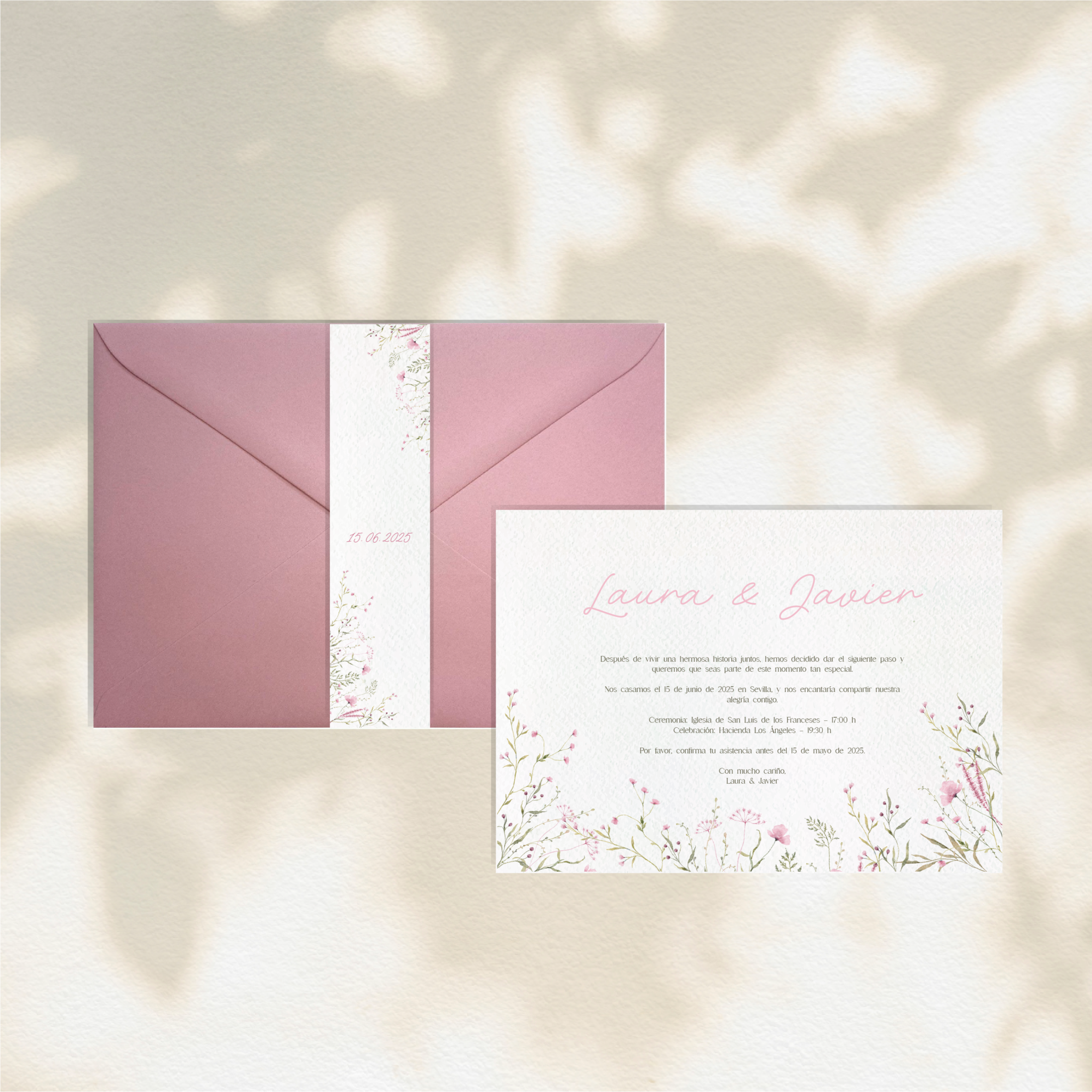 Invitación Valmere - Invitaciones de boda prediseñadas