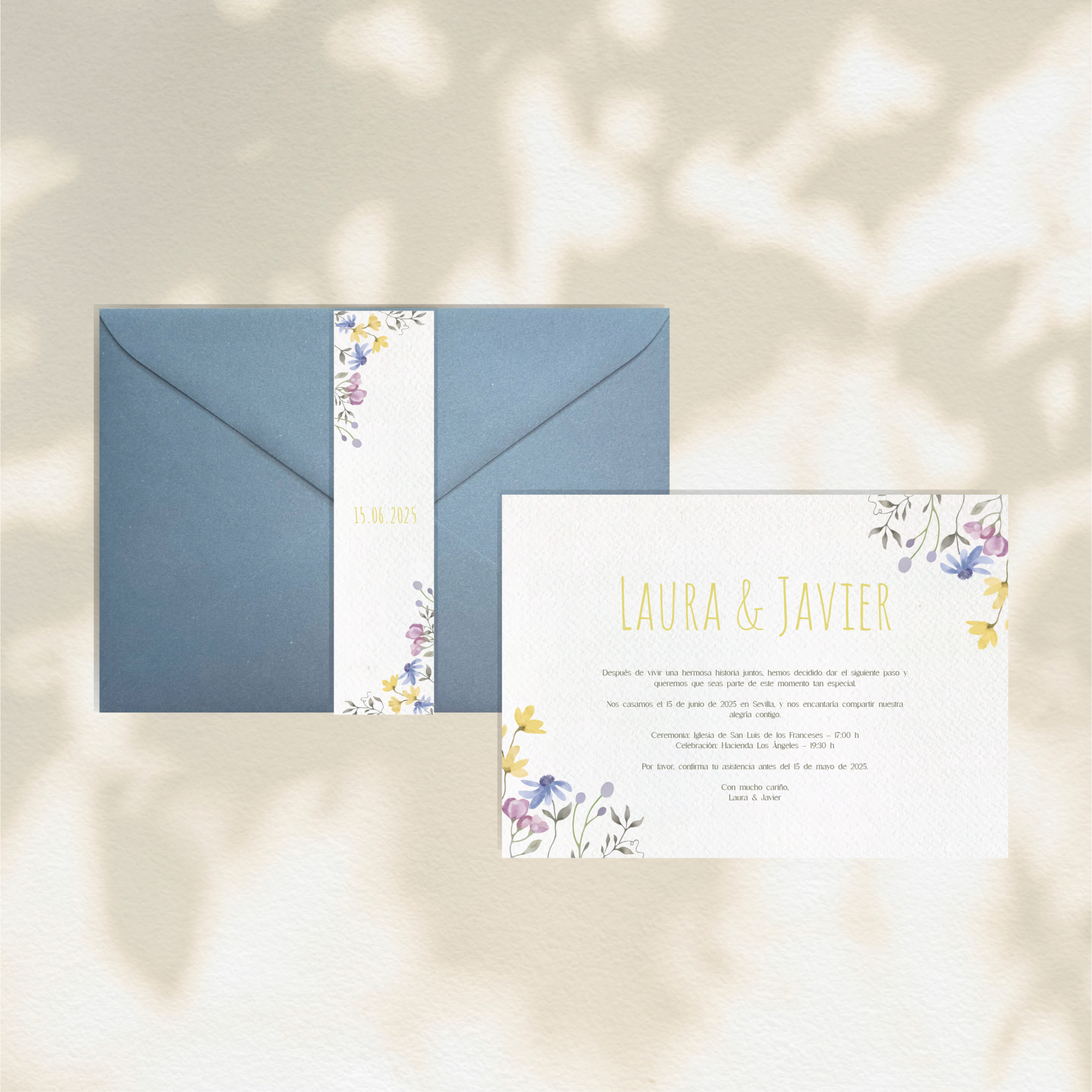 Invitación Lormain - Invitaciones de boda prediseñadas