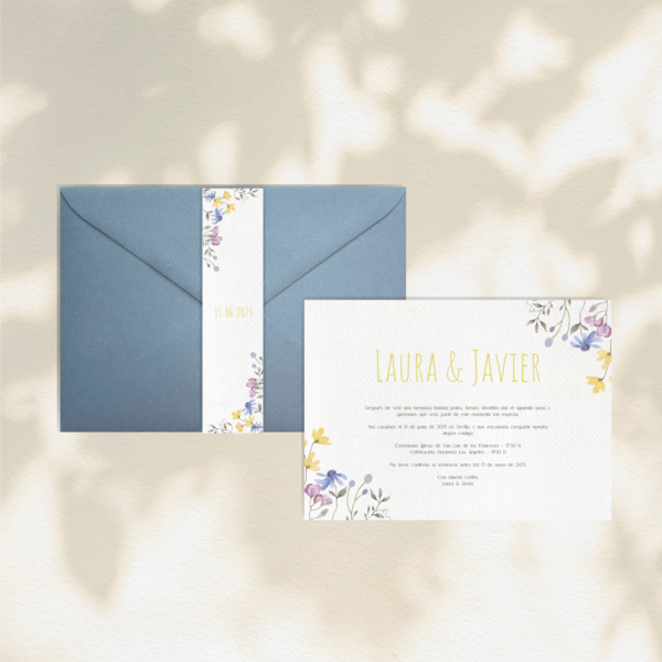 Invitación Lormain - Invitaciones de boda prediseñadas
