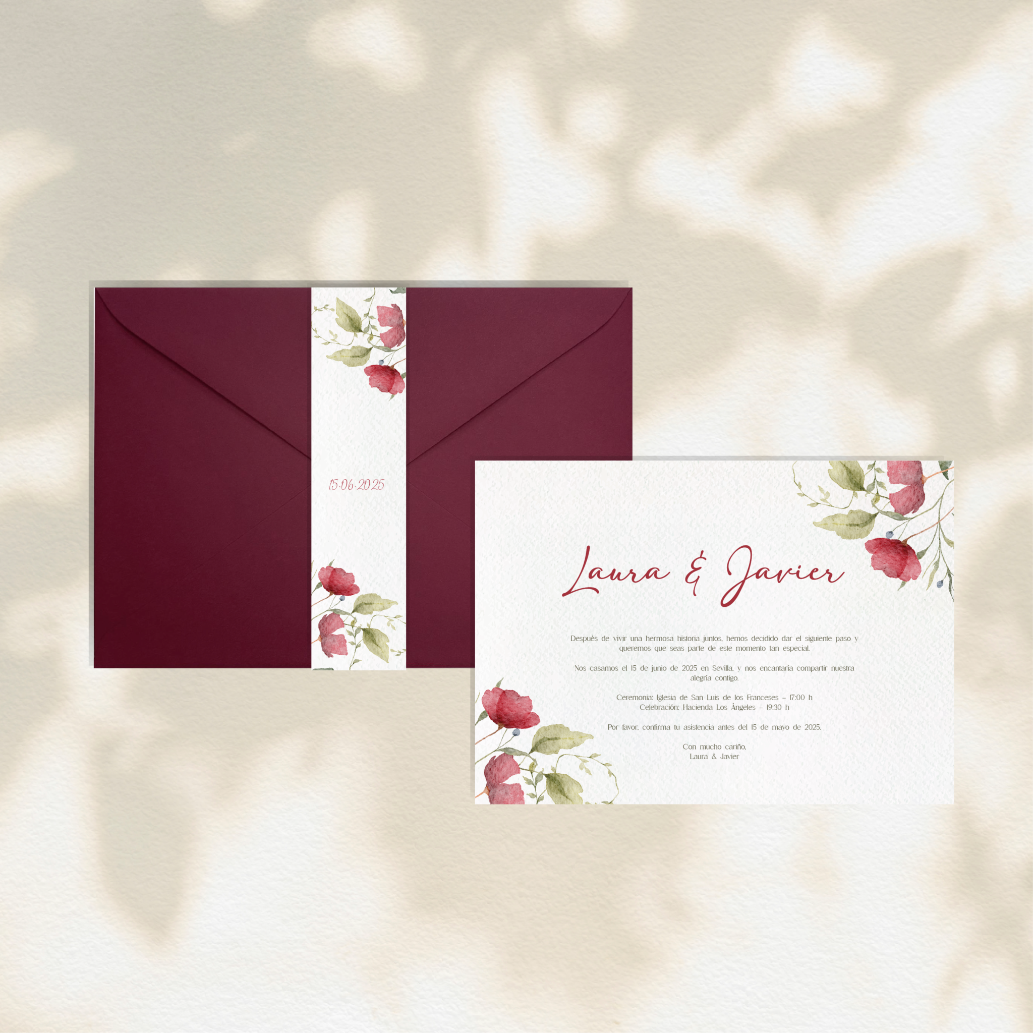 Invitación Beaumont - Invitaciones de boda prediseñadas