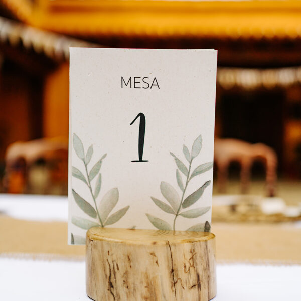 Números de mesa para boda personalizados